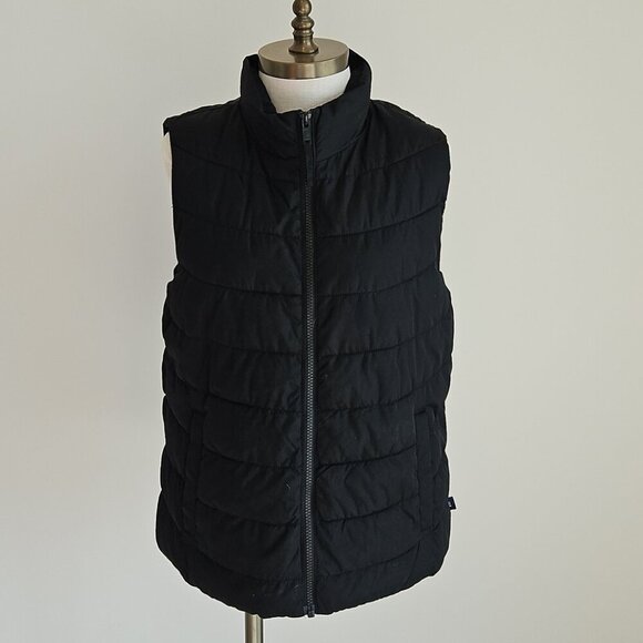 Gap Black Puffer Vest - Picture 1 of 5